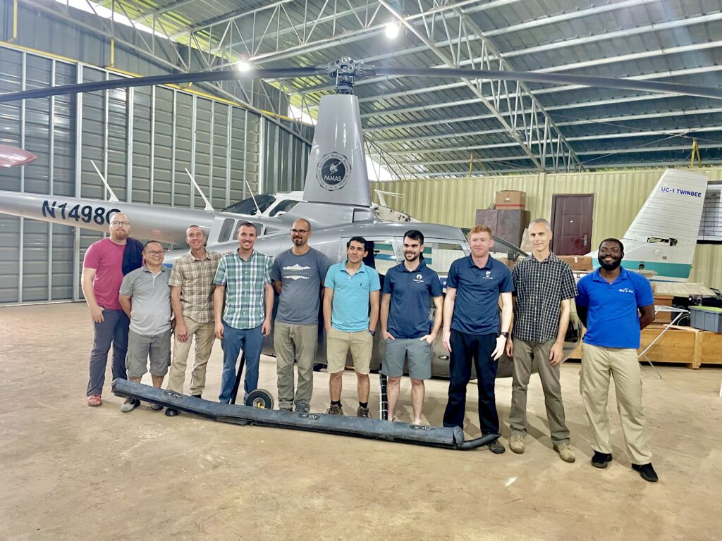 From Trials to Triumphs - PAMAS Pilots and mechanics during the dedication of the 1st new helicopter.