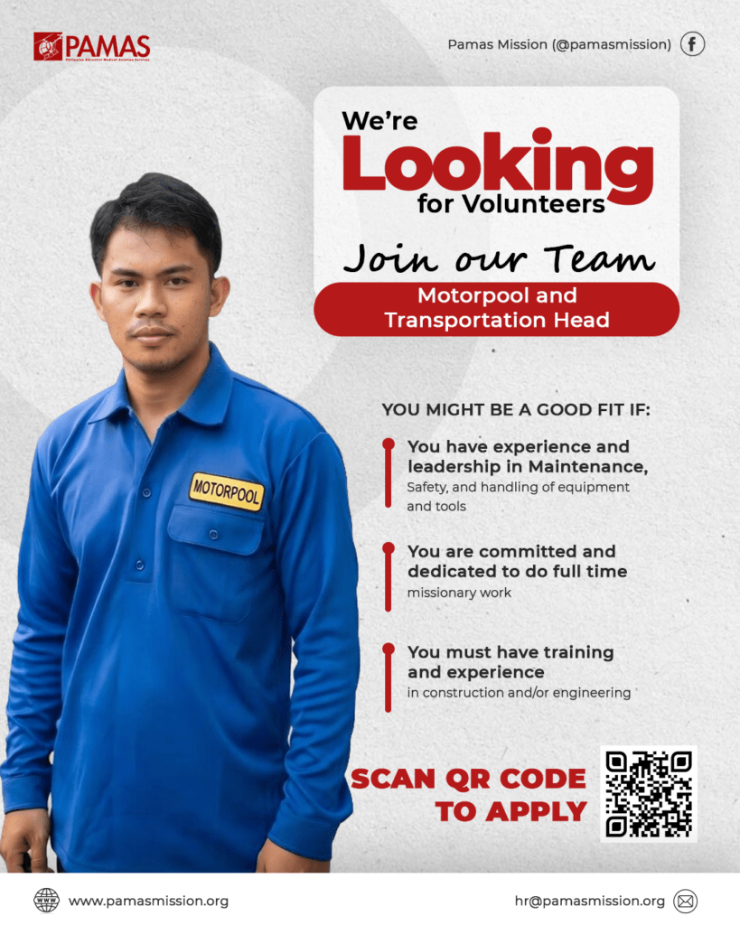 Motorpool and Transportation Head